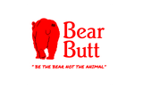 Red & Black Bear Butt Stickers